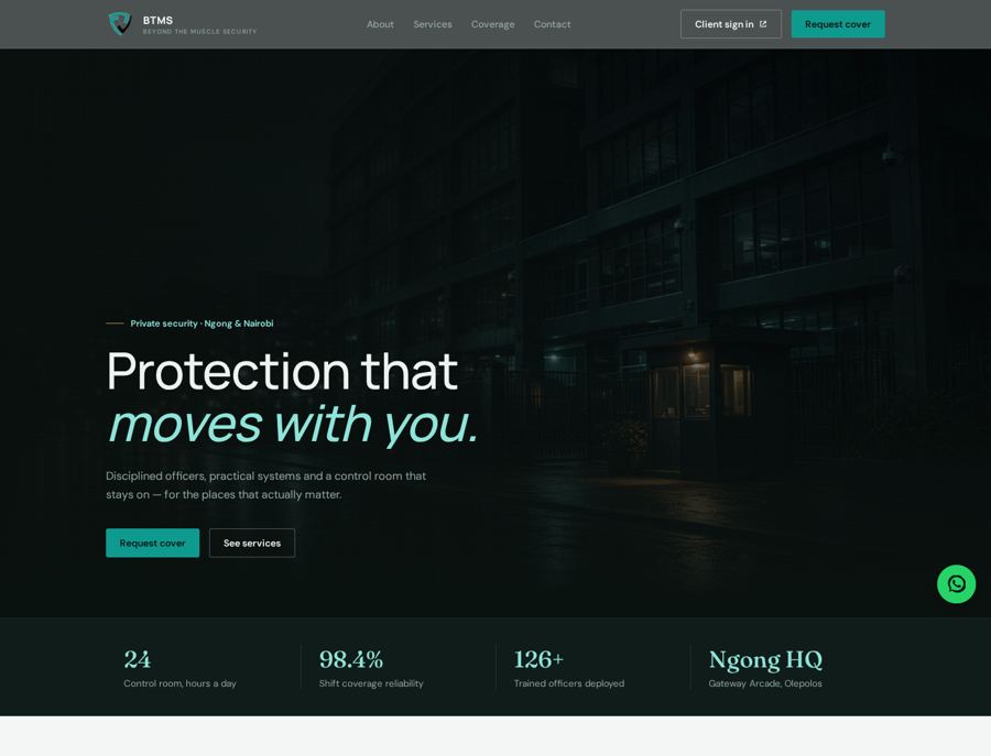 BTMS new marketing site